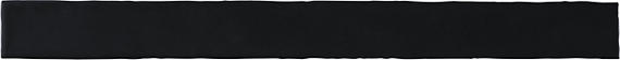 2x10 Artistic Reflections Natural Solid-Color Matte Undulated Ceramic Tile Matte Black