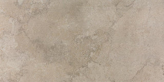 Atlas Taupe - 24x48 Haddonstone Light Veining Stepwise Stone-Look Matte Smooth Porcelain Tile