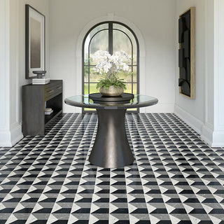 Dark Gray Blend - 24x48 Sovran Chain Natural Marble-Look Satin Smooth Porcelain Tile