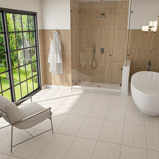 Dawn Beige - 24x48 Haddonstone Natural Stone-Look Polished Smooth Porcelain Tile