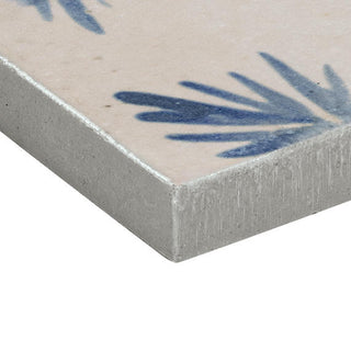 Concrete Gray - 2x6 Rice Leaf Patterned Mixed-Color Glossy Smooth Porcelain Tile