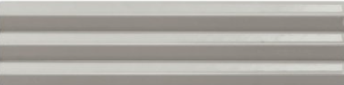 3x12 Upscension Natural Concrete-Look Glossy Wavy Porcelain Tile Smoky Gray