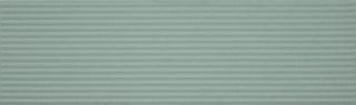 Mint Green - 4x12 Stencil Linear Wave-Line Natural Solid-Color Matte Smooth Porcelain Tile