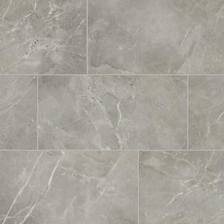 Dove Gray - 6x18 Platinum Natural Marble-Look Glossy Smooth Porcelain Tile