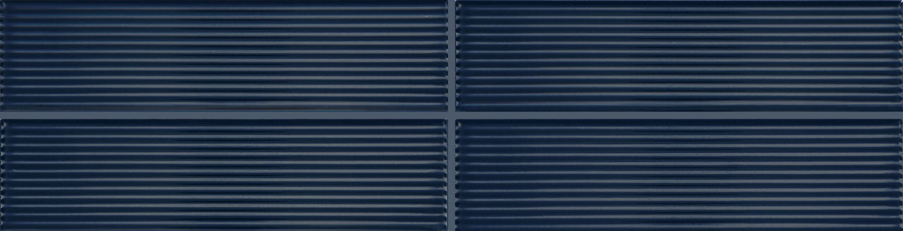 1/2x12 Color Story Pinstripes Jolly Solid-Color Glossy 3D-Geometric Ribbed Ceramic Tile