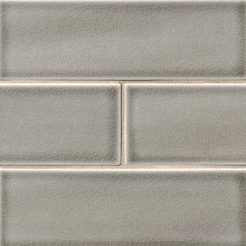 4x12 Dove Natural-Look Glossy Textured Ceramic Tile