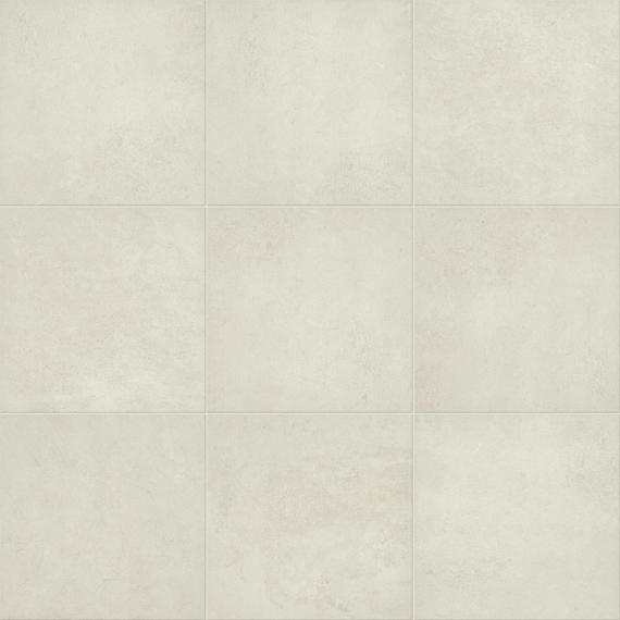 18x18 Windmere Natural Concrete-Look Matte Smooth Ceramic Tile Off white