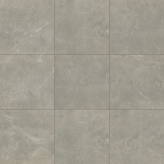 18x18 Prime Natural Stone-Look Matte Smooth Ceramic Tile Dark Gray