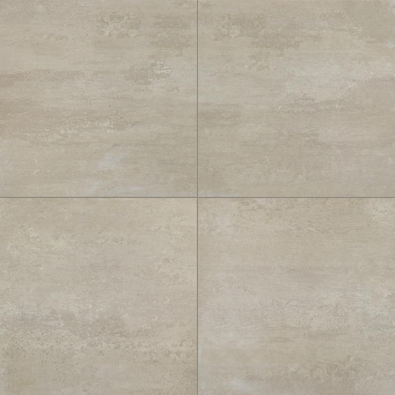 24x24 Theoretical Evolved Stepwise Concrete-Look Matte Smooth Porcelain Tile Brown Gray