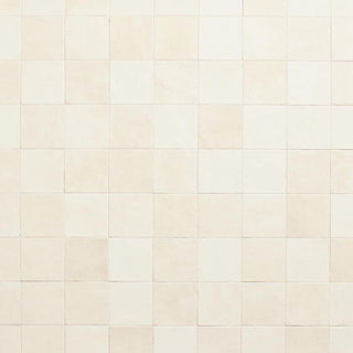 Ivory Cream - 4x4 Studio Haven Mosaic Stone-Look Glossy Smooth Ceramic Tile