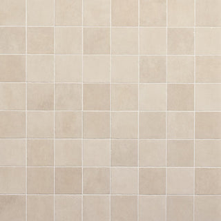 Warm Taupe - 4x4 Studio Haven Mosaic Stone-Look Glossy Smooth Ceramic Tile