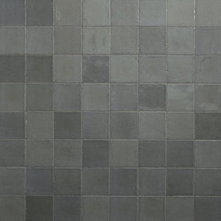 Dark Gray - 4x4 Studio Haven Mosaic Stone-Look Glossy Smooth Ceramic Tile