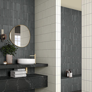 Off White - 12x10 Inyo Mosaic Natural-Look Satin Smooth Porcelain Tile