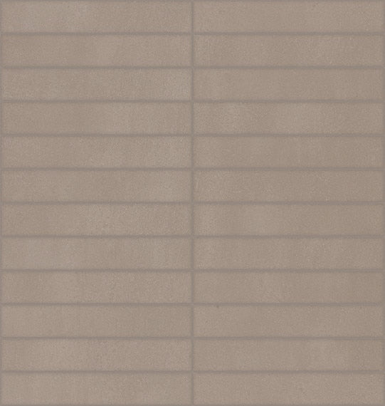 1x6 Synchronic Straight Joint Mosaic Concrete-Look Matte Smooth Porcelain Tile Warm Taupe