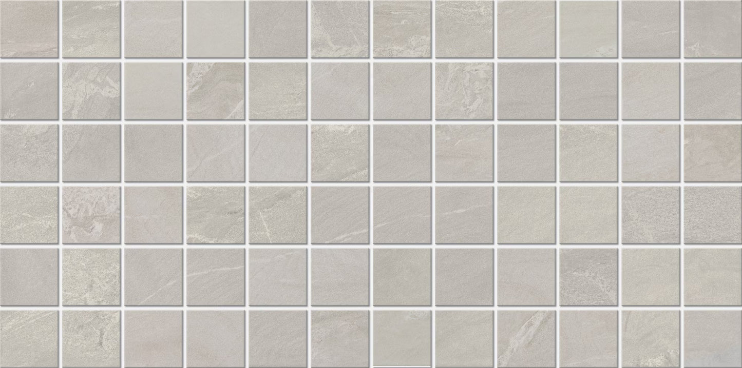 12x24 BRYNE Straight Joint Mosaic Stone-Look Matte Smooth Porcelain Tile