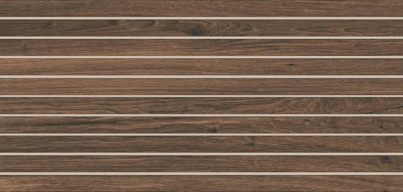 1x24 Acreage Stacked Linear Mosaic Wood-Look Matte Smooth Porcelain Tile Dark Walnut
