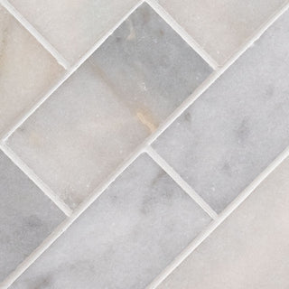 Medium Brown - 3x6 Greecian Subway Pattern Mosaic Natural-Look Polished Smooth Marble Tile