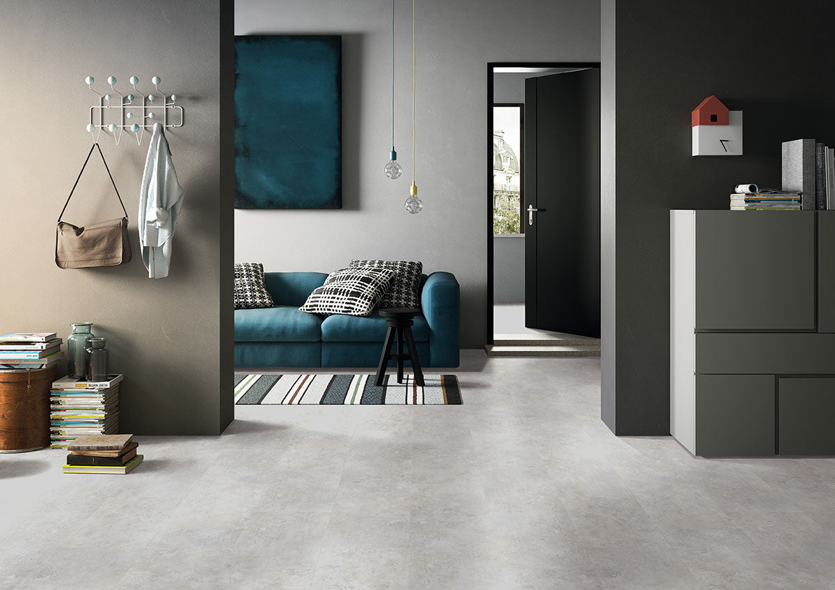 12x24 Trecento Stone-Look Satin Textured Vinyl Tile