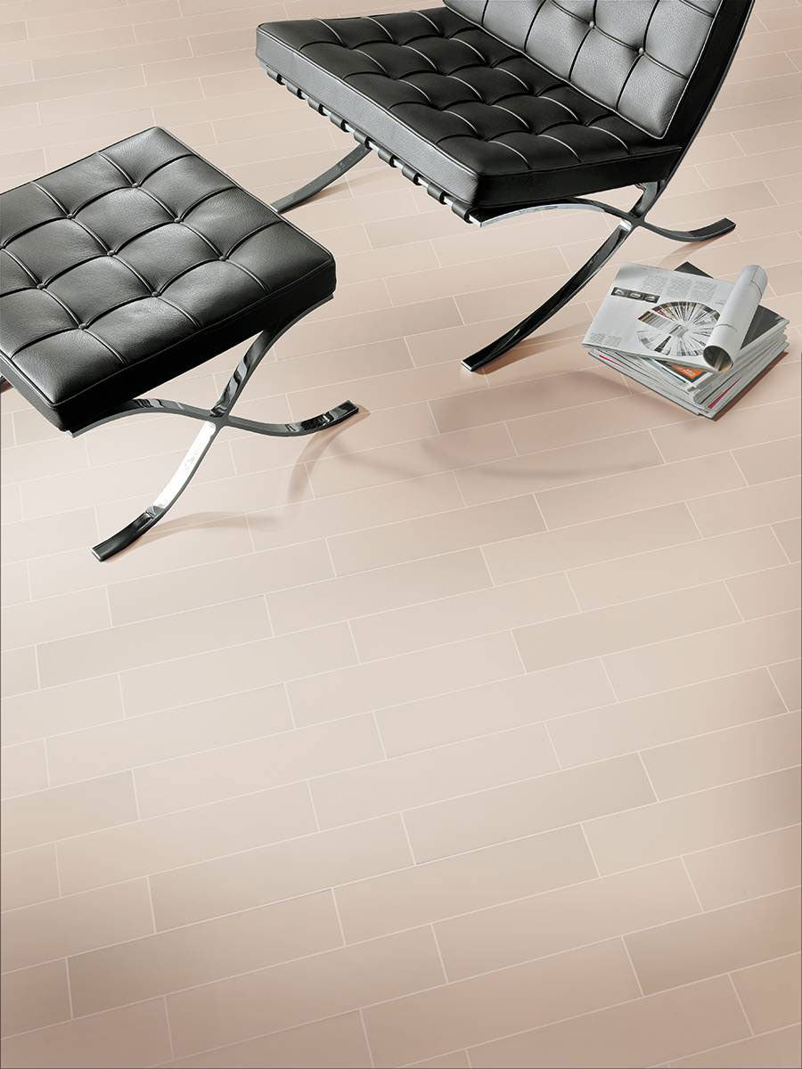 4x16 Almond Patterned Solid-Color Glossy Smooth Ceramic Tile
