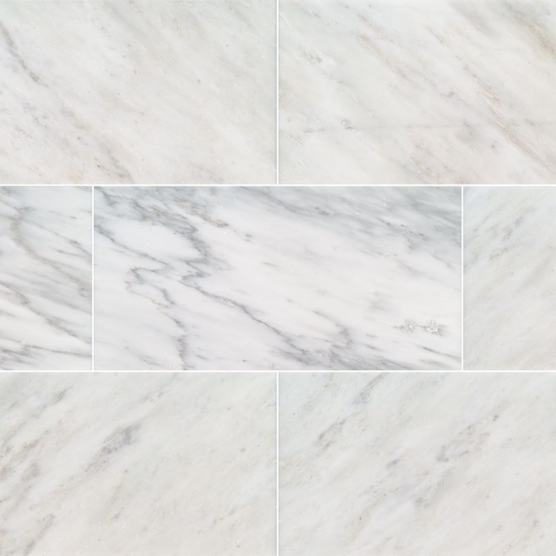 18x36 Arabescato Natural-Look Polished Smooth Marble Tile