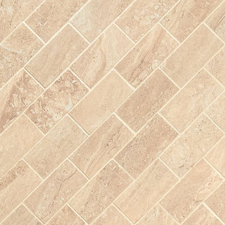 Light Orange - 2x4 Aria Oro Stone-Look Polished Smooth Porcelain Tile