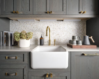 Beige Gray - 12x12 Athena Penny Round Mosaic Natural-Look Honed Smooth Marble Tile