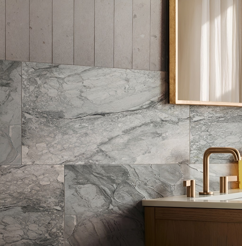 24x48 Kaya Intense Veining Marble-Look Matte Smooth Porcelain Tile