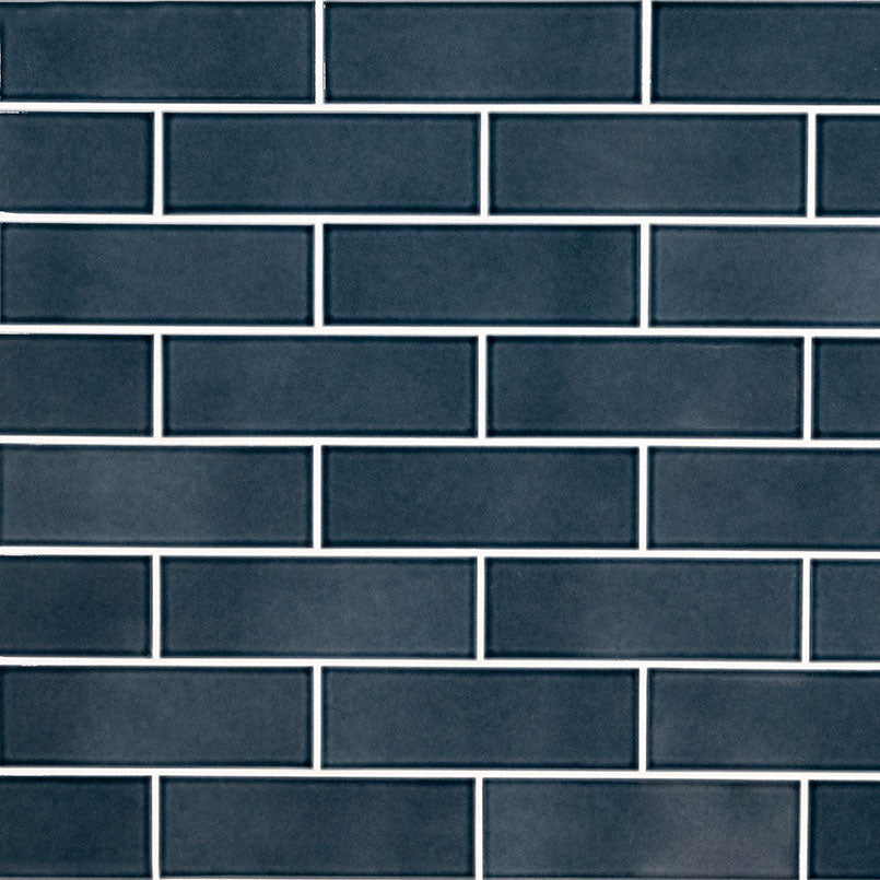 4x12 Bay Solid-Color Glossy Smooth Ceramic Tile