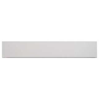 White - 3x18 Aria Bianco Bullnose Marble-Look Polished Smooth Porcelain Tile
