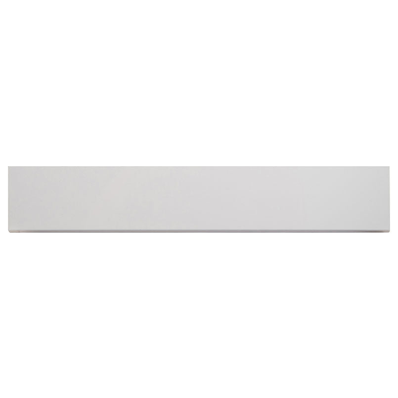 3x18 Aria Bianco Bullnose Marble-Look Polished Smooth Porcelain Tile