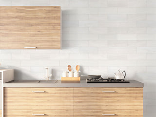 Soft Gray - 4x12 Bianco Natural-Look Polished Smooth Marble Tile