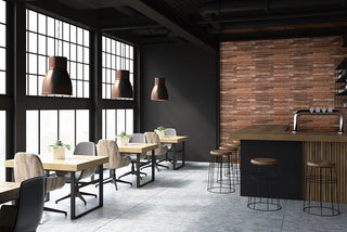 Brick Red - 2x18 Brickstone Natural-Look Matte Textured Faux Brick Tile