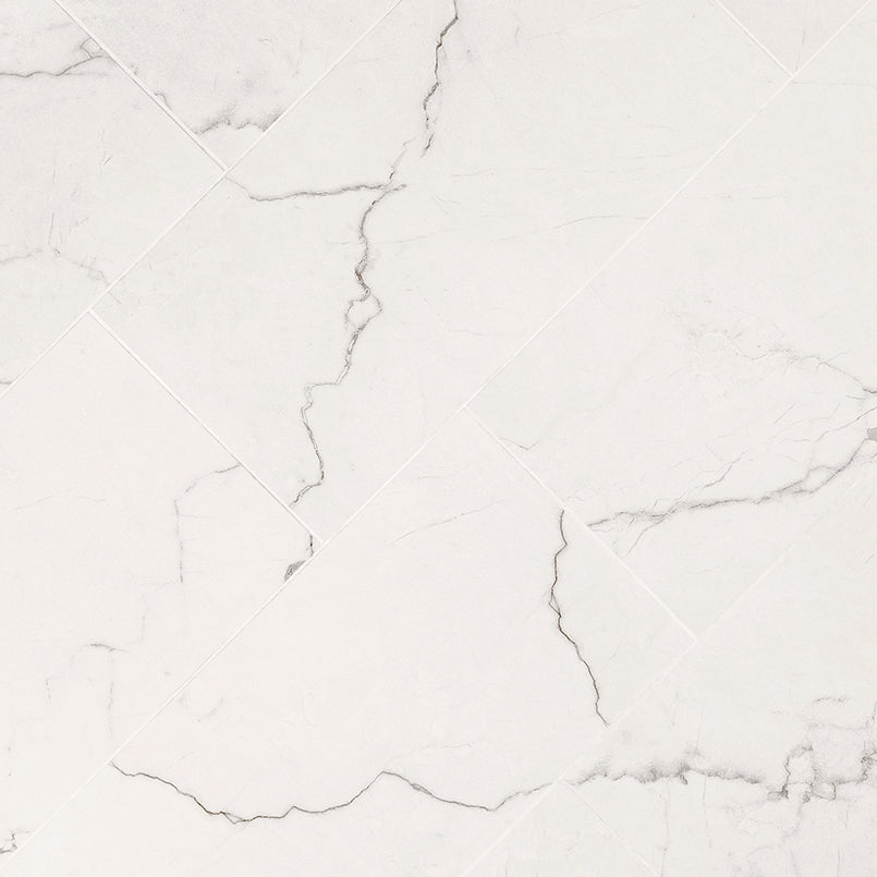 24x48 Brighton Marble-Look Matte Smooth Porcelain Tile