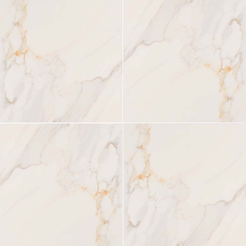 18x18 Adella Marble-Look Matte Smooth Ceramic Tile