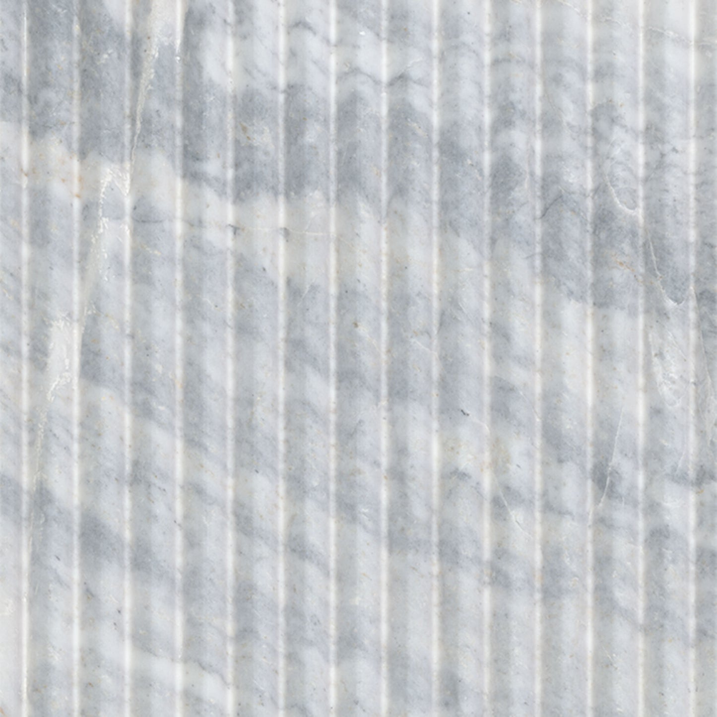 12x24 Natural-Look Honed 3D Geometric Fluted Marble Tile