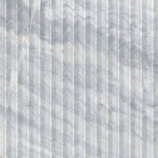 Blue Gray - 12x24 Natural-Look Honed 3D Geometric Fluted Marble Tile