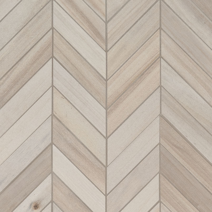 12x15 Havenwood Chevron Mosaic Wood-Look Matte Smooth Ceramic Tile