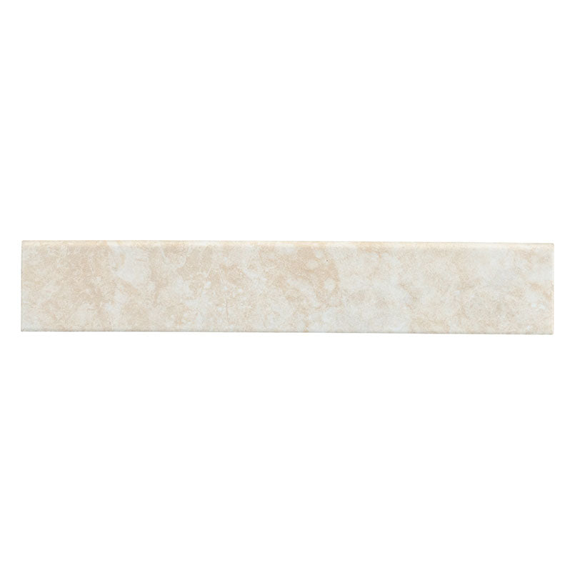 3x18 Ansello Bullnose Stone-Look Matte Smooth Ceramic Tile