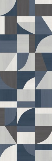 15x48 Eclettica Abstract-Pattern Mixed Color Matte Smooth Porcelain Tile