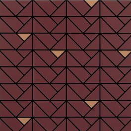 16x16 Eclettica Herringbone Mosaic Mixed-Color Matte Smooth Porcelain Tile