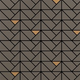16x16 Eclettica Herringbone Mosaic Mixed-Color Matte Smooth Porcelain Tile