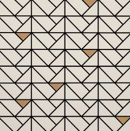 16x16 Eclettica Herringbone Mosaic Mixed-Color Matte Smooth Porcelain Tile