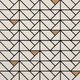16x16 Eclettica Herringbone Mosaic Mixed-Color Matte Smooth Porcelain Tile