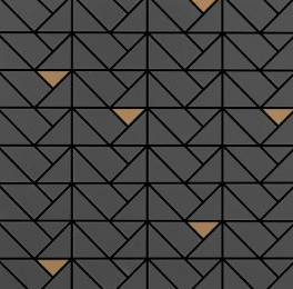 16x16 Eclettica Herringbone Mosaic Mixed-Color Matte Smooth Porcelain Tile