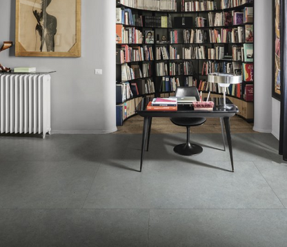 36x70 Mystone Moon  Natural Concrete-Look Matte Smooth Porcelain Tile Charcoal Gray