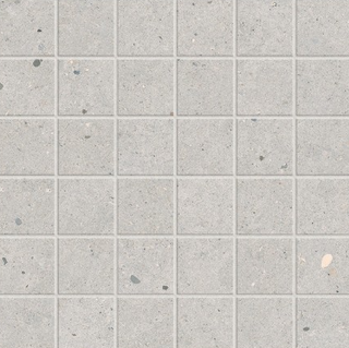 Soft Taupe - 12x12 Mystone Moon Straight Joint Mosaic Concrete-Look Matte Smooth Porcelain Tile