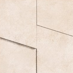 11x11 Terratech  Mosaic Concrete-Look Matte 3D-Geometric Porcelain Tile Cream White