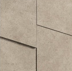 11x11 Terratech  Mosaic Concrete-Look Matte 3D-Geometric Porcelain Tile Taupe Beige