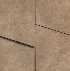 11x11 Terratech  Mosaic Concrete-Look Matte 3D-Geometric Porcelain Tile Warm Sand