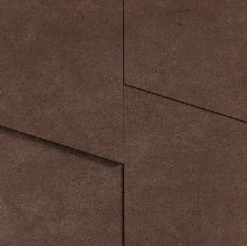 11x11 Terratech  Mosaic Concrete-Look Matte 3D-Geometric Porcelain Tile Deep Brown